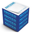 Knock Knock  Stik-Withit  Full Size Note Cube  Notepads (3 3/8"x3 3/8"x3 3/8")